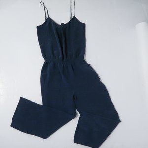Joie silk navy blue one piece jumpsuit romper XS
